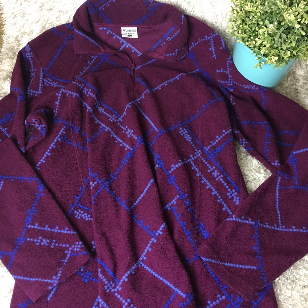 Women's Columbia Pull Over Lightweight Fleece Sz L